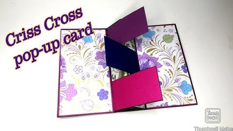 DIY- Criss Cross pop-up card tutorial #howto #card #craft