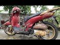 Restoration Honda SH 150i Italia Antique 2006 - Restore SH motorcycle automatic old Scrap part 1