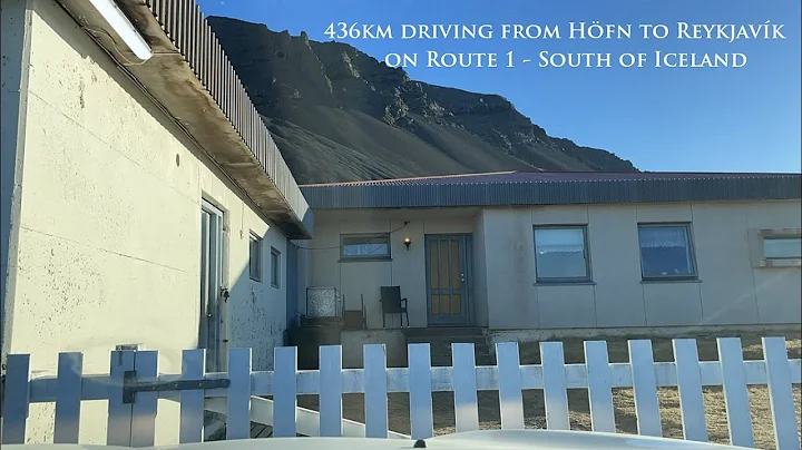 Route 1 from Höfn to Reykjavík - 436 km Driving Timelapse in Iceland