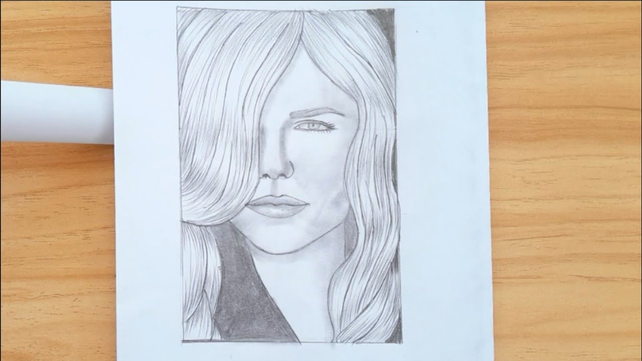 how to draw beautiful girl face 💆‍♀️ 