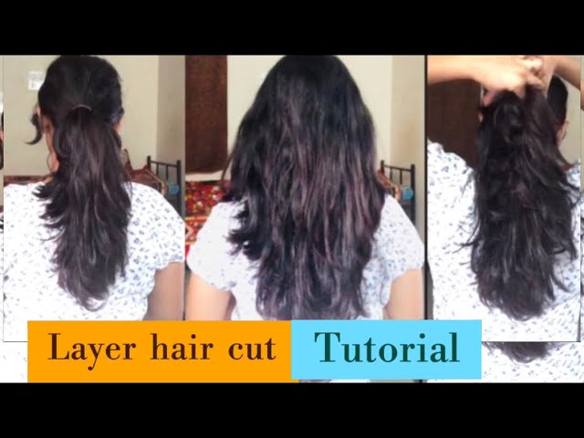 Layer Cut at Home | DIY Haircut - YouTube