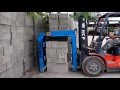 Block Clamp Forklift  Brick Automatic Loading brick stacker Forklift