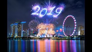 2019 Fireworks Show Singapore Happy New Year 2019 Float Marina Bay