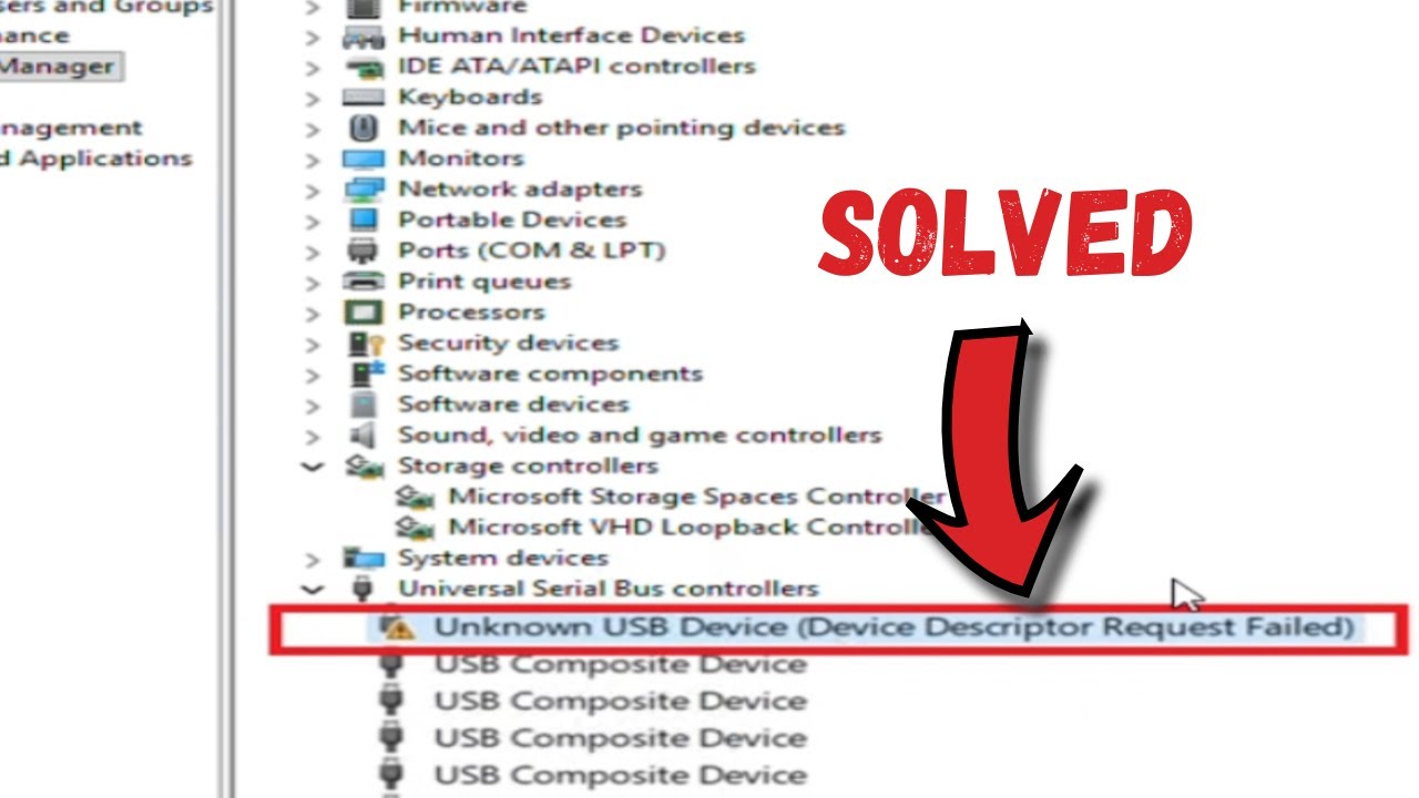 how to fix Unknown USB Device (Device Descriptor Request Failed) Fix in ...