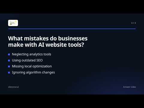Video thumbnail for How can I improve my website's visibility using AI tools?