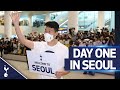 Son's airport surprise! | Behind the scenes of day one in South Korea