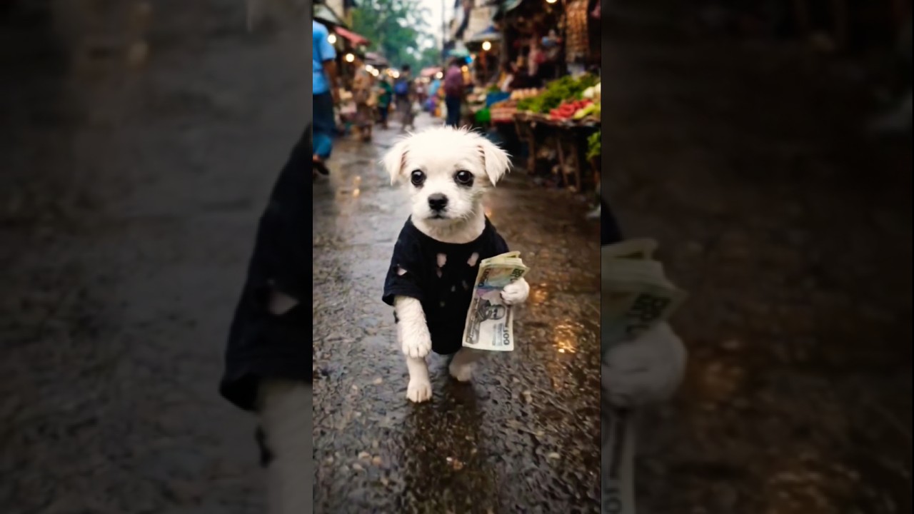 The little puppy and an old woman are sad #ai #aianimal #emotional #aijholgol