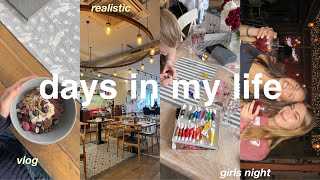 simple days in my life 🎀 selfcare, nails, haircut, girls night & shopping