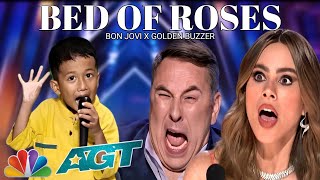 American Got Talent 2024 | This super amazing voice very extraordinary singing song Bon Jovi