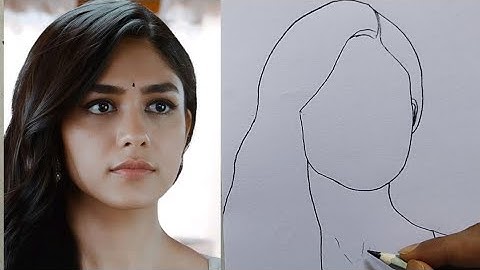 Mrunal Thakur Drawing / Actress Murnal Thakur Drawing Easy