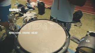 system blue snare head