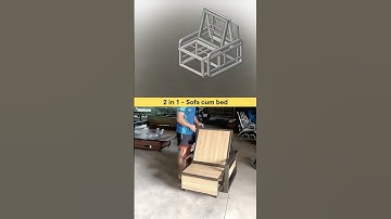 Single sofa-bed with storage 😍✅ #fabrication #caddesign #solidworks #cadcam #new #work