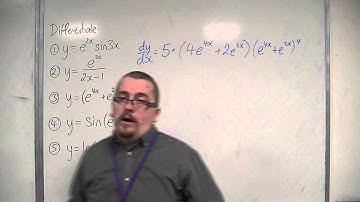 OCR MEI Core 3 5.08 Chain, Product and Quotient Rule with e^x, Sin(x), cos(x) and ln(x)