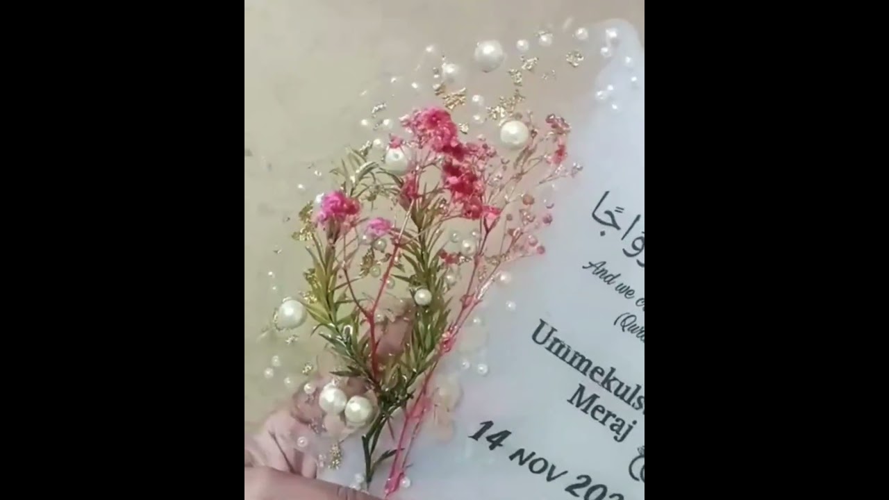 Resin Nikkah Frame | Elegant & Custom Handmade Islamic Gift 🤍✨