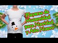 Playeras de maternidad o embarazo para navidad y Año Nuevo