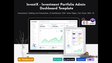 Portfolio Admin Dashboard Template by InvestX Admin