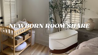NEST WITH ME - Newborn room share setup, packing my hospital bag