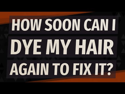Wideo: Jak długo przed ponownym farbowaniem włosów?