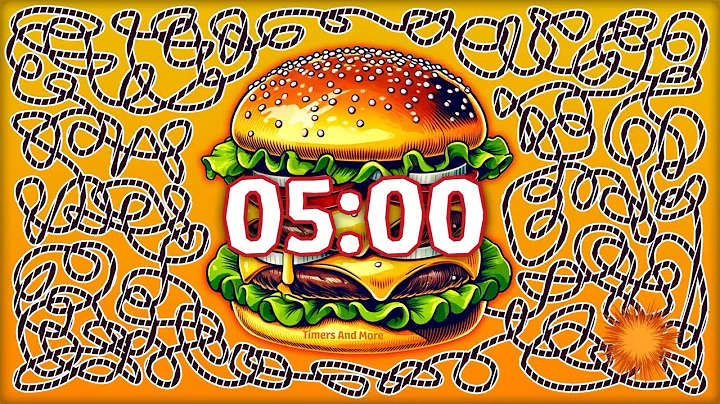5 Minute Cartoon Style Burger 🍔 Timer Bomb 💣