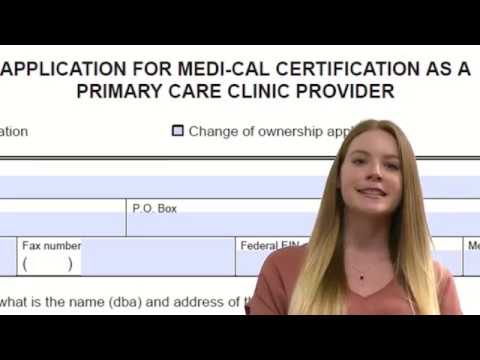 Application for Medi-Cal Certification as a Primary Care Clinic Provider (HS 269)