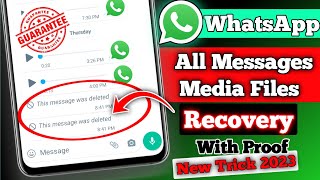 How To Recover Deleted Whatsapp Messages In 2023 Restore Or Read Deleted Messages On Whatsapp