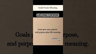 Goals Give Men Purpose | Life-Changing Motivation |#lifemotivation