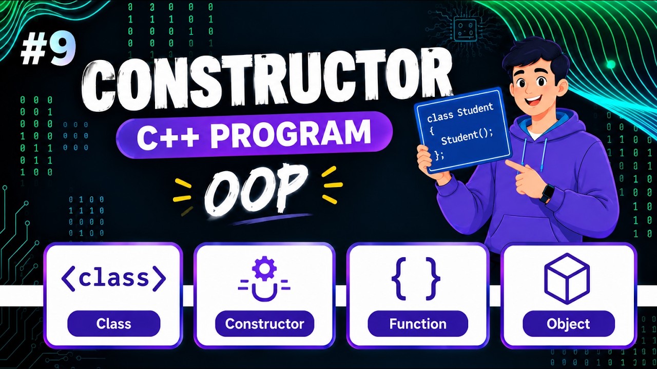 C++ Tutorial #9 | Constructor in OOPS C++ - YouTube