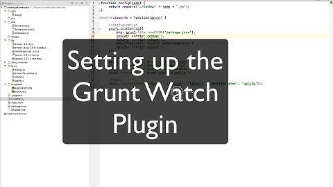 Setting up the Grunt Watch Plugin