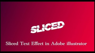 Sliced Text Effect in Adobe illustrator | Adobe Illustrator Tutorial