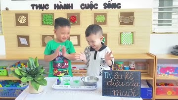 Thí nghiệm "Sự kì diệu của muối" cho trẻ mầm non