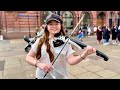 Dance monkey  electric violin cover  holly may violin  street performance tones and i kinglos