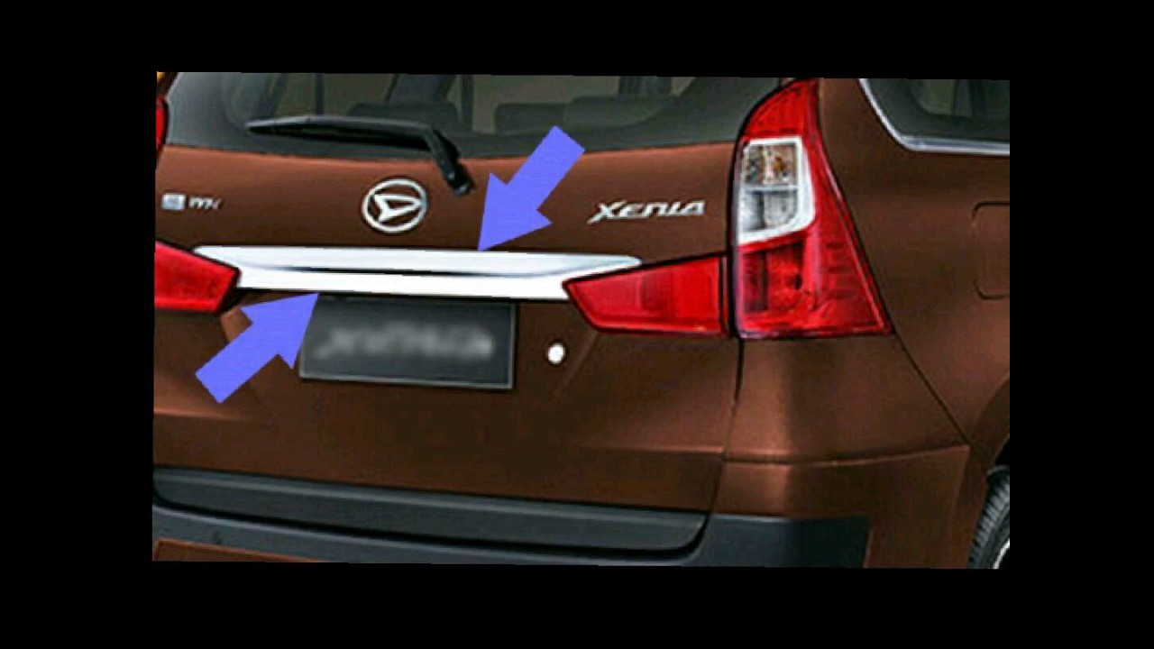 AVANZA XENIA CHROME TRUNK LID BAGASI BELAKANG FACELIFT YouTube