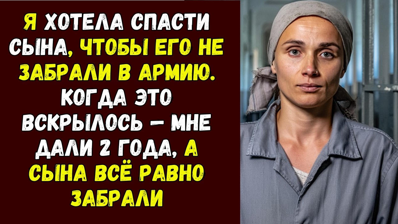 Я подделала справку для сына, чтобы его не забрали в армию. Когда это вскрылось — мне дали 2 года