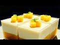 Cách Làm Bánh Panna Cotta Vị Xoài Núng Na Núng Nính | ASMR Cooking | homemer