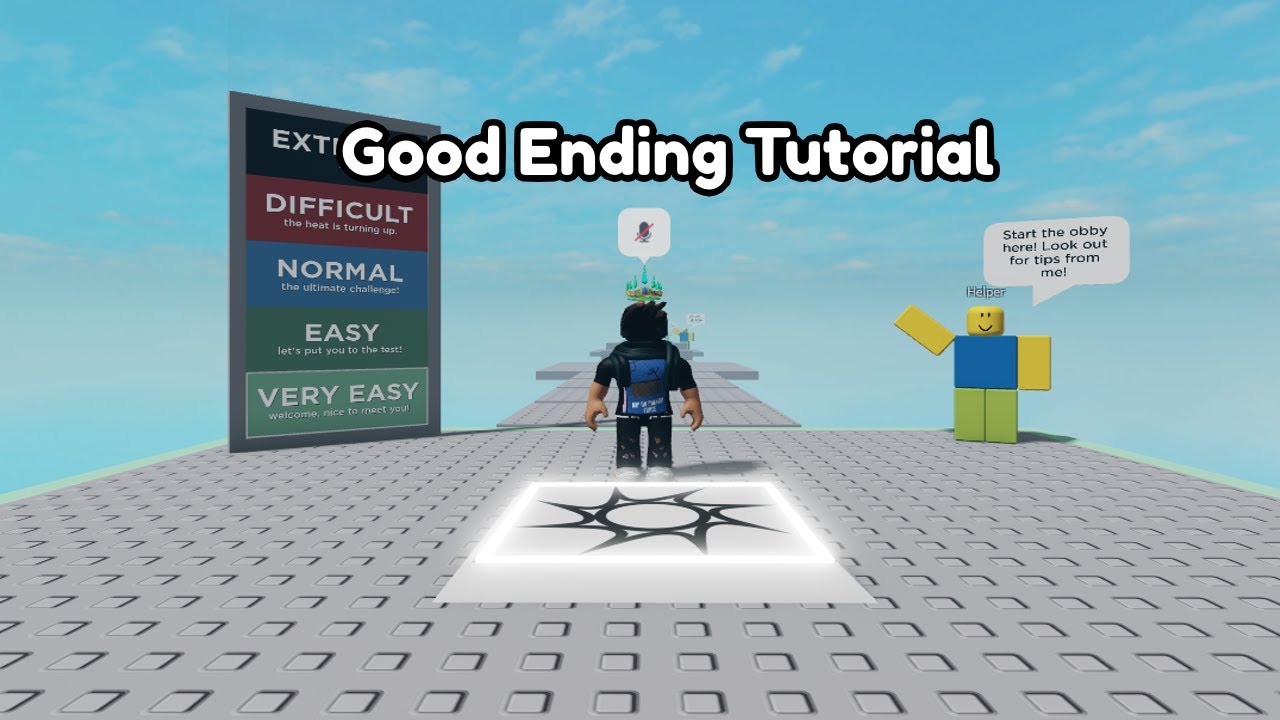 A Stereotypical Obby Roblox - Good Ending Tutorial - YouTube