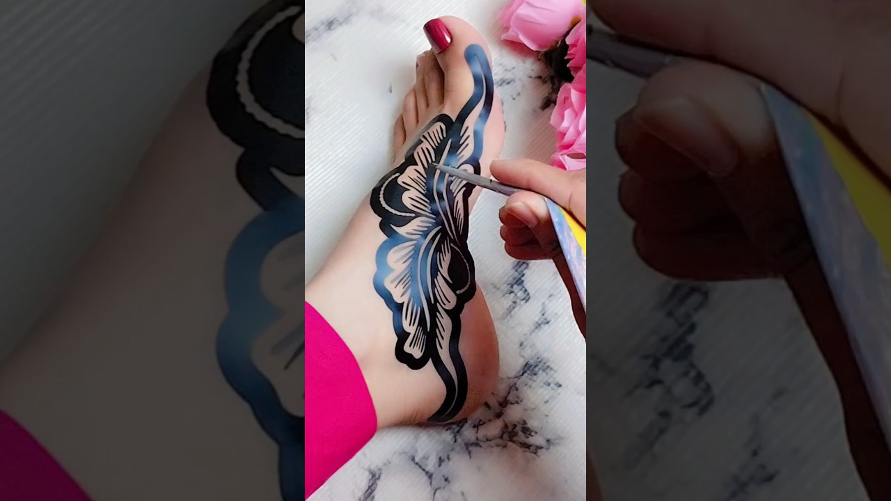 beautiful sticker mehndi design #shorts