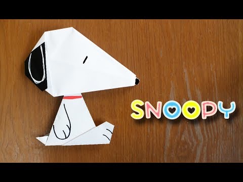 折り紙 スヌーピー Origami Snoopy Youtube