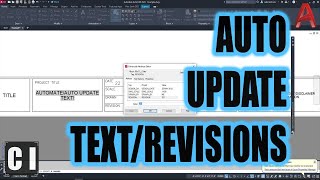 Easy AutoCAD Trick to Automate Layout Text! Auto Update Revisions, Titles & more on all Sheets by CAD Intentions 6,479 views 5 months ago 9 minutes, 6 seconds