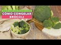 CÓMO CONGELAR BRÓCOLI EN CASA | Congelación casera del brócoli | Conservación alimentos