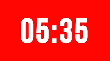 5 Minute 35 Second Timer With Alarm Without Music