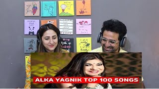 Pakistani Reacts to Top 100 Songs Of Alka Yagnik | Random 100 Hit Songs Of Alka Yagnik