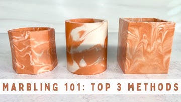 Marbling 101: Top 3 Techniques for Aqua Resin / Jesmonite