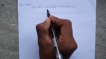 Differential Equation ! Total Differential Equation With Example //:- PdX+Qdy+Rdz=0