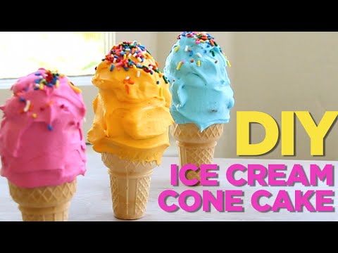 HOW TO MAKE ICE CREAM CONE… CUPCAKES!!