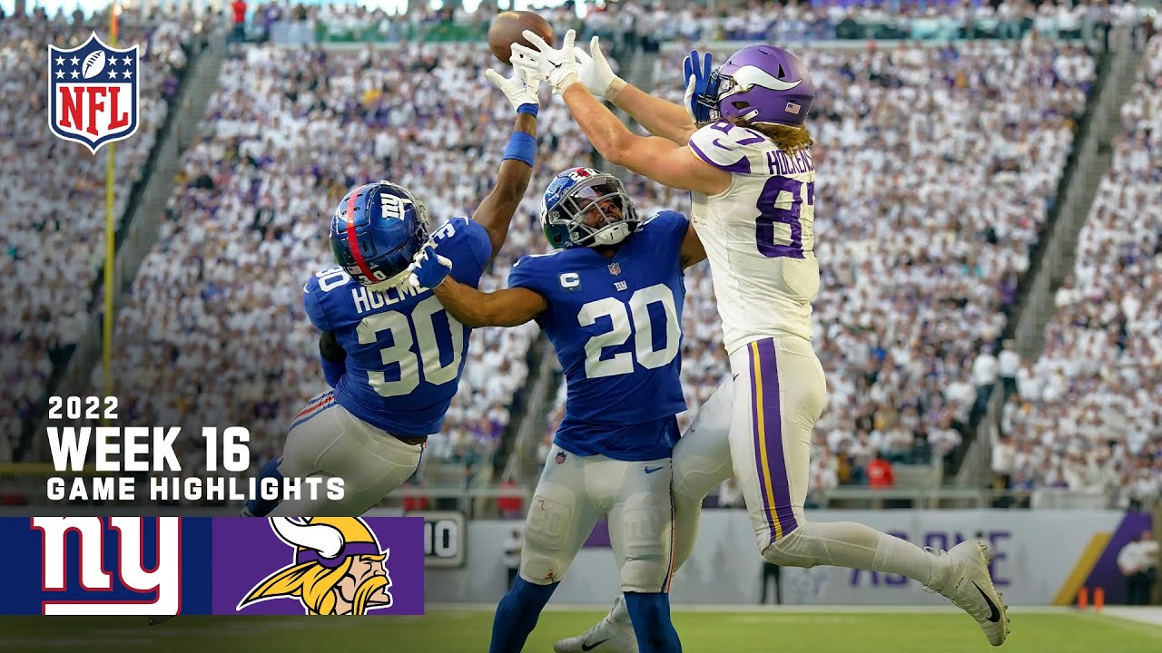 New York Giants vs. Minnesota Vikings 2022 Week 16 Game Highlights