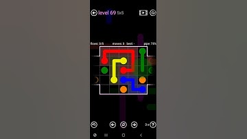 How To Solve Flow Free 3 Warps Sampler Level 69 5x5 Board Medium Walk Through Solution Walkthrough