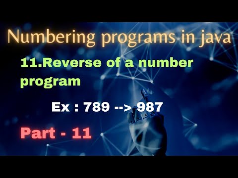 Java Numbering Programs: How to Reverse a Number in Java | Java Interview Programs | Java | Telugu