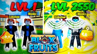 PASSEI 1.000 DIAS UPANDO DO LVL 1 AO 2550 NO BLOX FRUITS - O FILME @blonkz by Lokolow 1,457,564 views 2 months ago 3 hours, 21 minutes