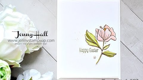 Quick Easter card and treat packaging using Stampin Up products with Jenny Hall