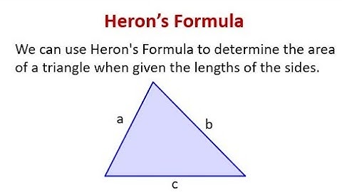 9th Std, Chapter-7, Mensuration, Heron